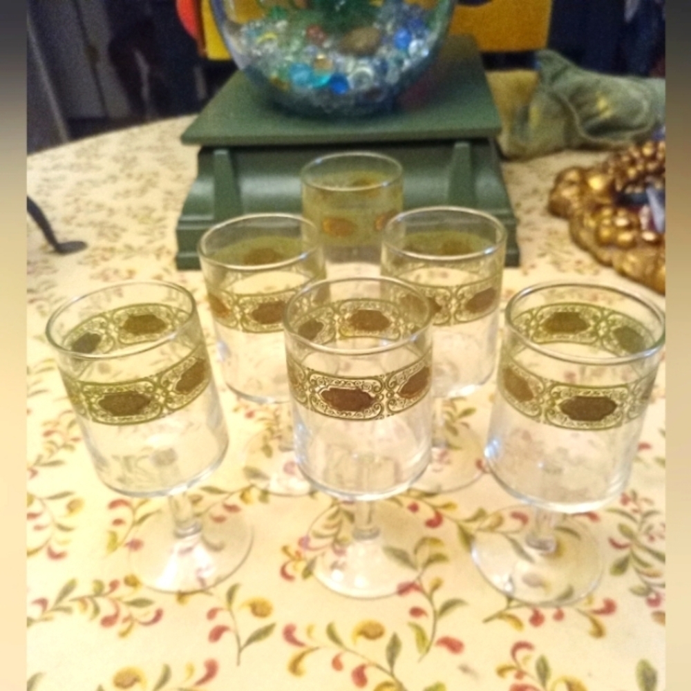 Set Of 6 Mid Century Culver Style Glasses